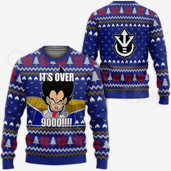Divesart - Vegeta Ugly joulupaita ja huppari, se on yli 9000 hauska DBZ Xmas Gift
